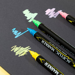 GUANNA 84 Double Pointed Markers Bright Water Based Ink