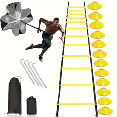 Pro Agility Set - Ladder, Cones, Piles, Resistance Umbr