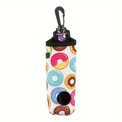 Golf Waist Bag Small Ball Bag Portable Digital Print Pattern Holds 3 Balls
