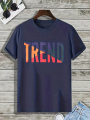 Pattern Print Men's Comfy T-shirt Graphic Tee Summer Outdoor Clothing