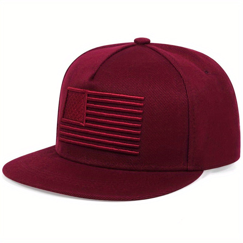 Men's American Flag Embroidered Hip Hop Baseball Cap