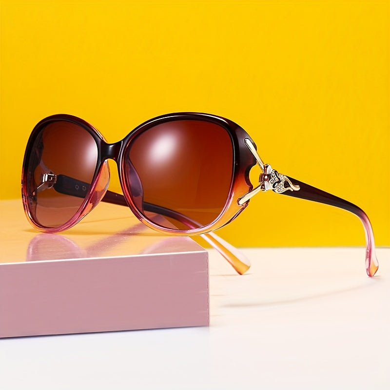 Vintage Women Oversized Polarized Sunglasses Ladies Large Shades Classic Fox