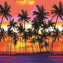 Landscape Printed Shower Curtain Bathroom Waterproof Mold Resistant
