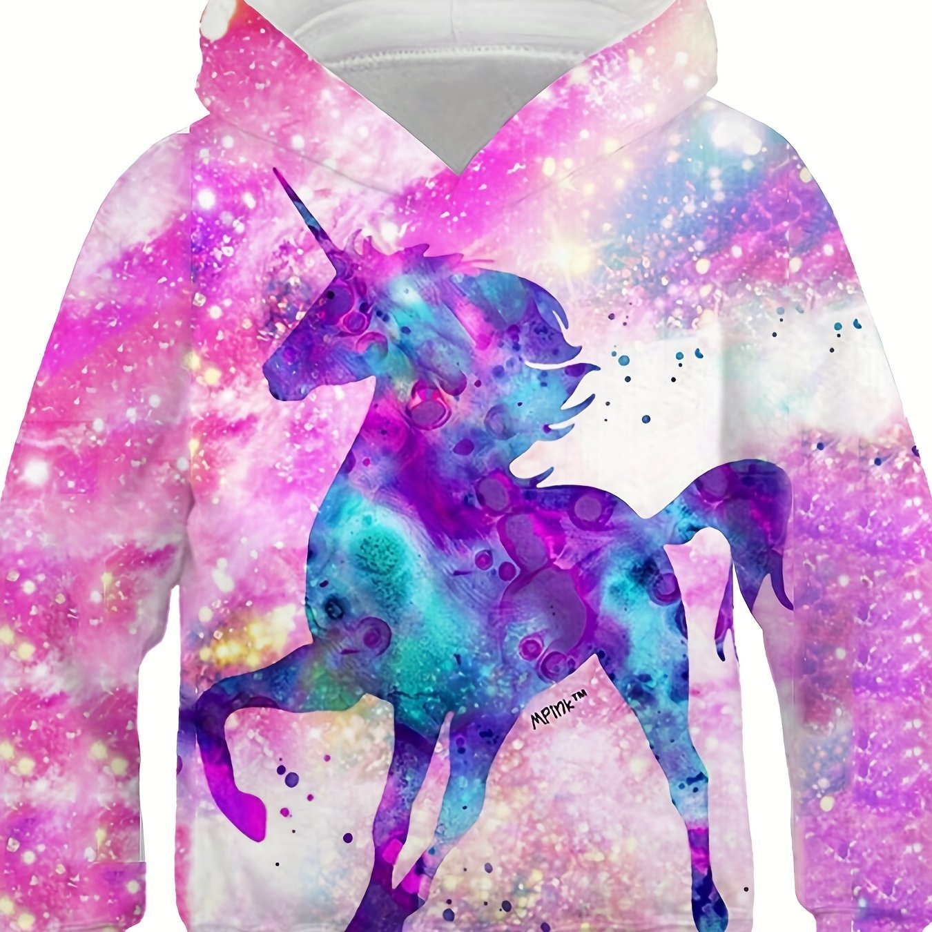 Kids Cartoon Unicorn Hoodie Boys Girls Sweatshirt 4-14 Years Old
