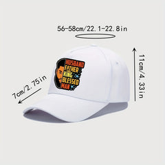 Printed Baseball Cap Cotton Adjustable Sunscreen Peaked Hat