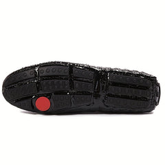 Men's Metallic Decor Loafer Shoes Slip On Moccasin Shoes