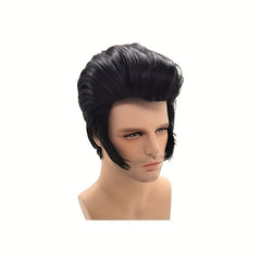 Men's Short Hair Cosplay Wig Christmas Party Head Cover