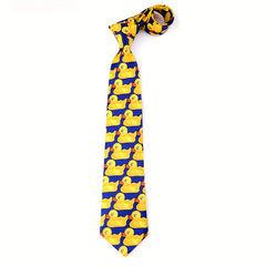 Men's Duck Snowman Necktie for Wedding Party Outfit
