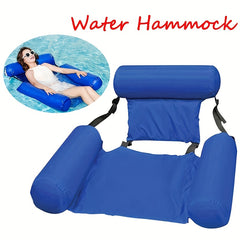 Inflatable Pool Lounge Chair Durable Foldable Water Hammock for Pool & Beach