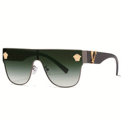 Men's Alloy Head Decoration Sunshade Sunglasses