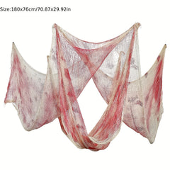 Halloween Blood & Red Creepy Cloth Spooky Fabric Cloth for Haunted House