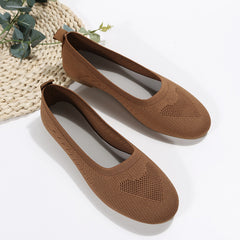 Women's Knitted Ballet Flats Lightweight Slip On Shoes