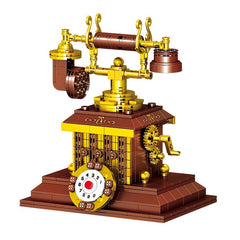 ZHEGAO 410PCS Retro Building Blocks Phone Machine Assembly Toys