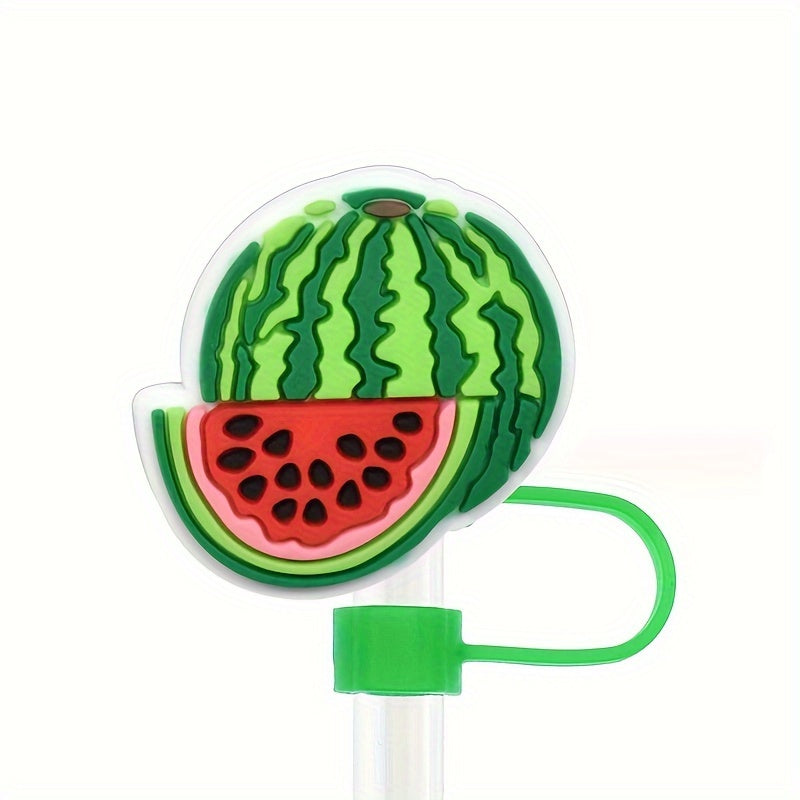 10pcs Halloween Straw Tip Cover Reusable Straw Toppers Dustproof Straw Caps