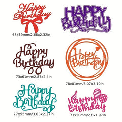 Happy Birthday Letter Cutting Thin DIY Embossing Mold