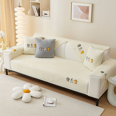 Sherpa Sofa Slipcover Plush Furniture Protector