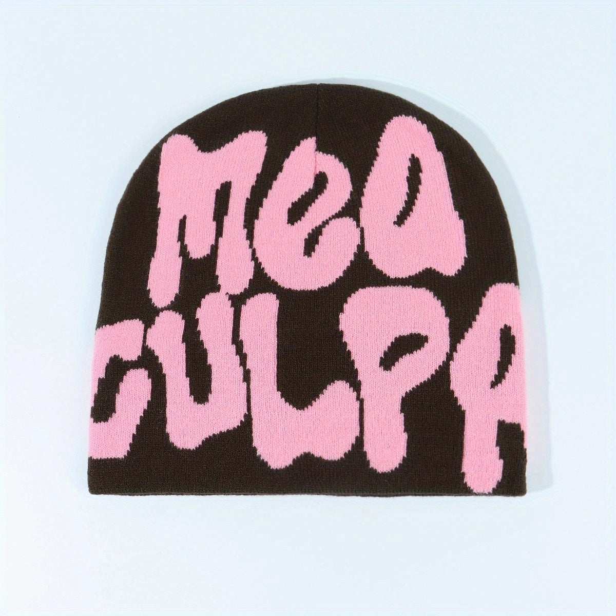 Woolen Knitted Hat Letter Jacquard Hat For Men And Women