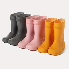 Solid High Top Rain Boots for Kids