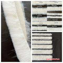 1pc Rex Rabbit Fur Strip Christmas Decoration Cape DIY Accessories