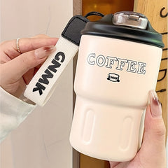 Insulated Coffee Mug With Handle And Lid Stainless Steel Coffee Travel Mug