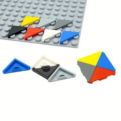 100pcs Triangle Light Board 2x2 Building Blocks Smooth Tiles