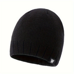 Knitted Hat Winter Warm Beanie Hat Outdoor Coldproof Pullover Hat