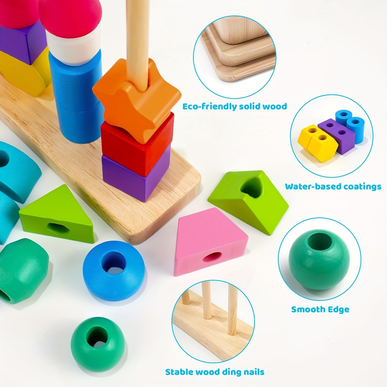 Montessori Beaded Columns for Toddlers Gift