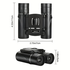 Zoom Bird Watching Binoculars Folding Binoculars with Phone Clip