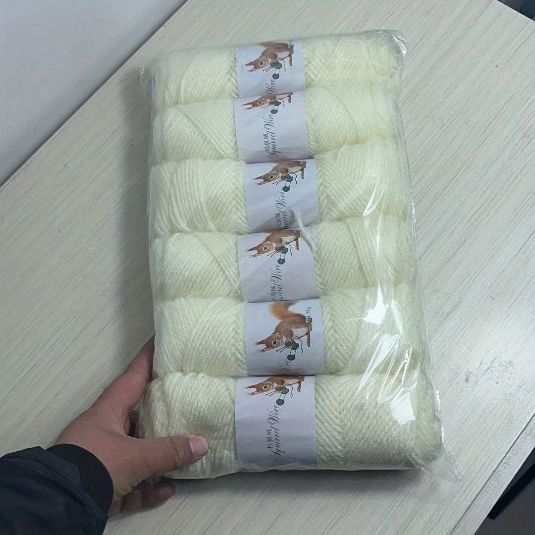 6pcs Soft Yarn for Knitting Crochet Sweater Shawl Scarf 75g pc