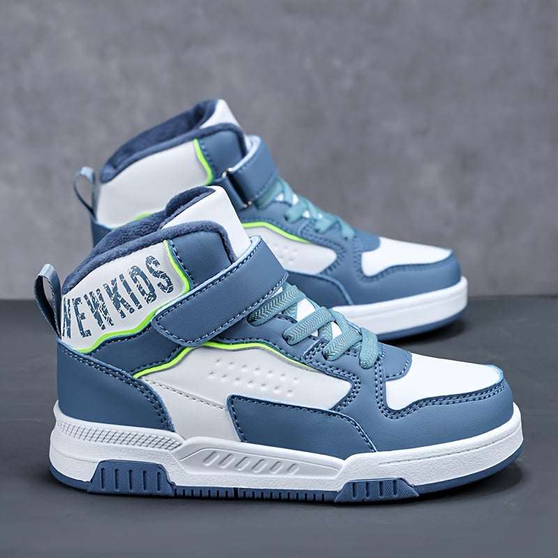 Boys High Top Skate Shoes Non Slip Casual Sneakers