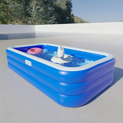 Inflatable Swimming Pool for Kids and Adults, Outdoor Yard Pool