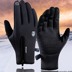 Cycling Outdoor Sports Gloves Velvet Windproof Waterproof Gloves
