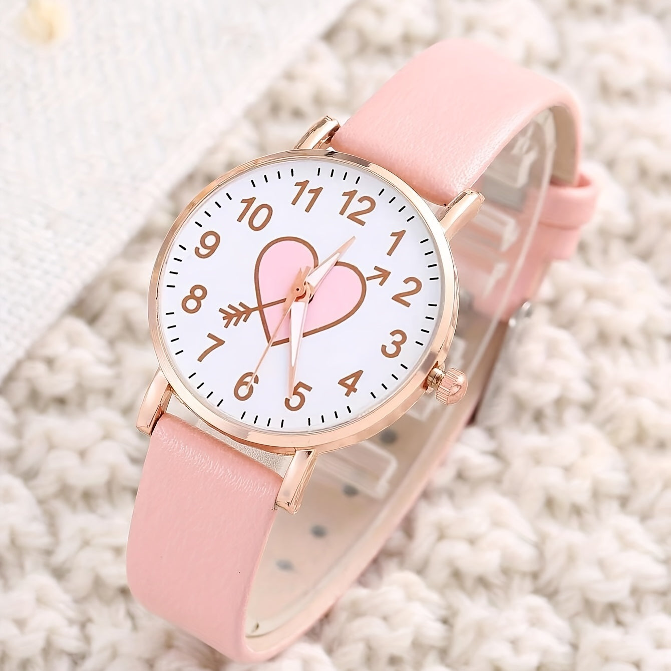 3pcs Girl Accessories Set: Alloy Watch & 2 Bracelet
