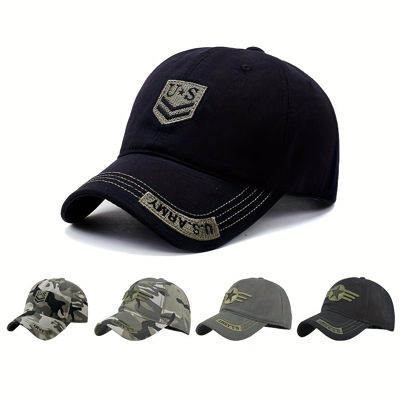 Army Embroidery Baseball Cap Tactical Sunscreen Sports Hat