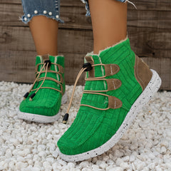Women's Thickened Warm Snow Boots - Non slip Casual