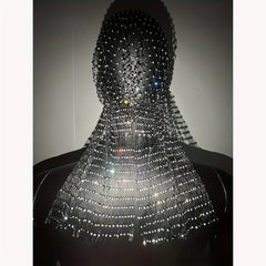 Mesh Headscarf European Style Nightclub Music Party