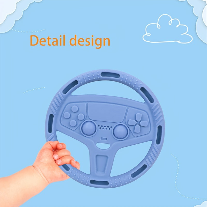 Orange Silicone Toy Steering Wheel for Boys & Girls Educational Toy