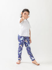 Girls Unicorn Garden Leggings Soft High Stretch