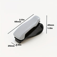 Car Sun Visor Glasses Holder Clip Eyeglasses Mount + Ticket Card Clip