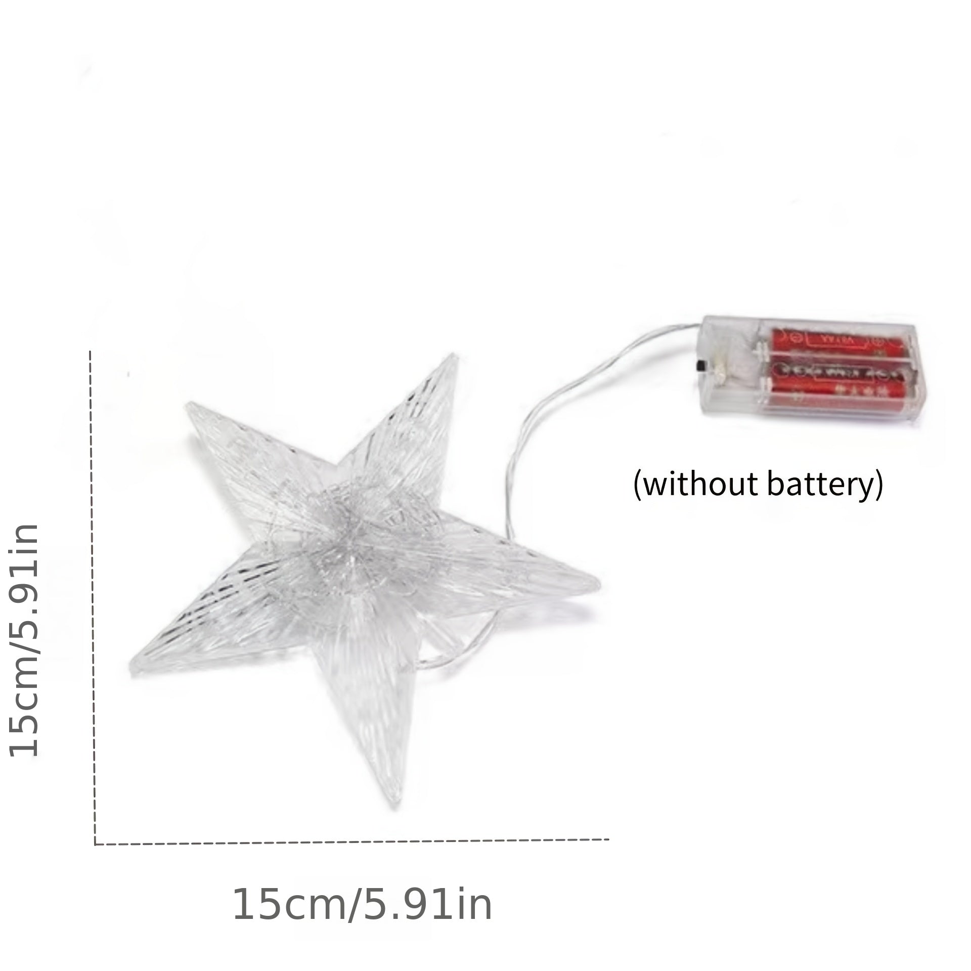 LED Five-pointed Star Christmas Tree Top Lights