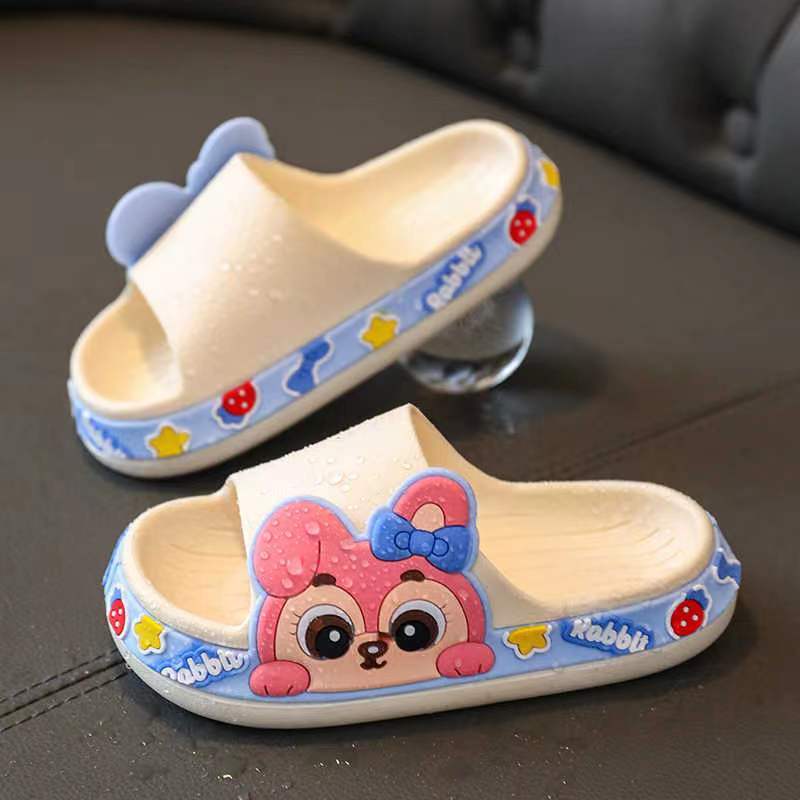 Cartoon Animal Slippers Easter Rabbit Bunny Beach Pool Shower Shoes For Kids