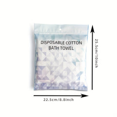 Disposable Large Bath Towels Biodegradable Cotton Quick Dry Washcloth Set