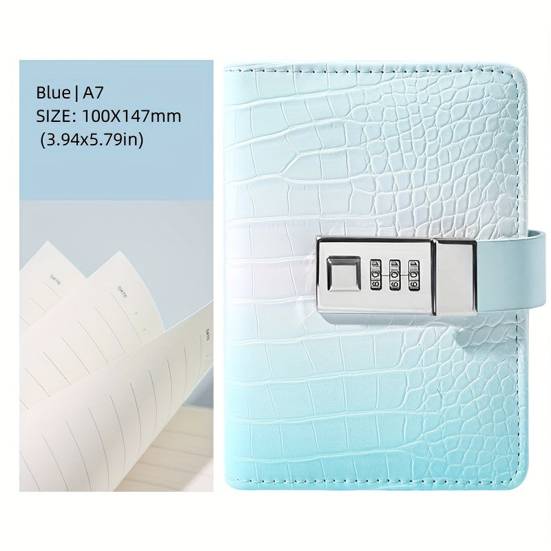 Password Book Diary Lockable Small Student Use 128 Sheets