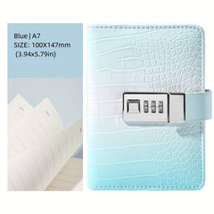 Password Book Diary Lockable Small Student Use 128 Sheets