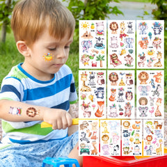 10pcs Animal Temporary Tattoo Stickers for Parties & Activities