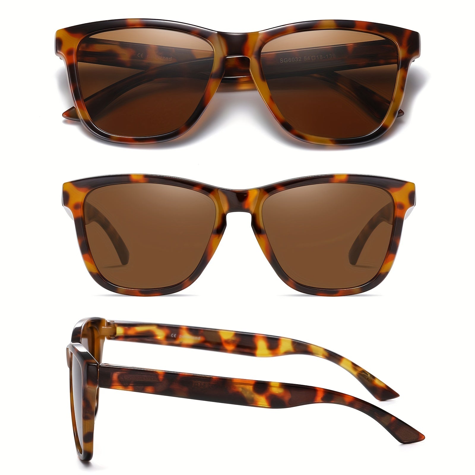 Men's Square Polarized Sunglasses UV400