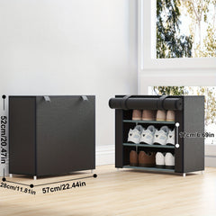 Dustproof Shoes Storage Rack Standing Shoes Rack Easy Assembled