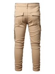 Boys Khaki Cotton Joggers for All Seasons