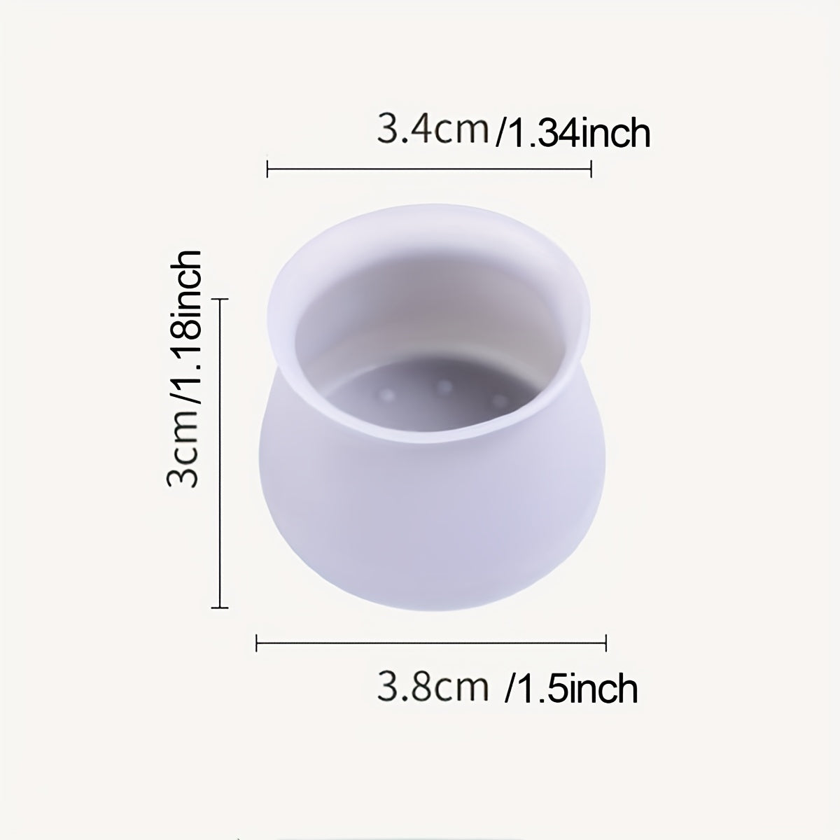 Silicone Chair Leg Protectors for Hardwood Floors - 8pcs