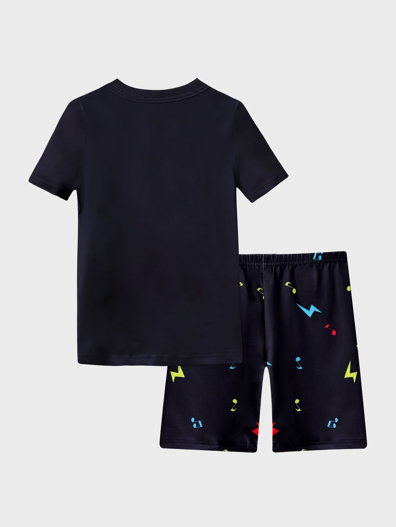 Boys Astronaut Music Print T-shirt & Shorts Set